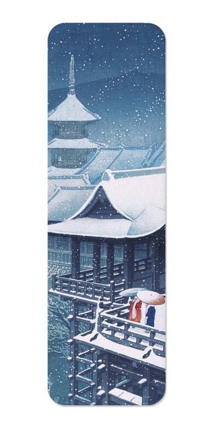 Ezen Designs - Snow at temple (1932) - Bookmark - Front
