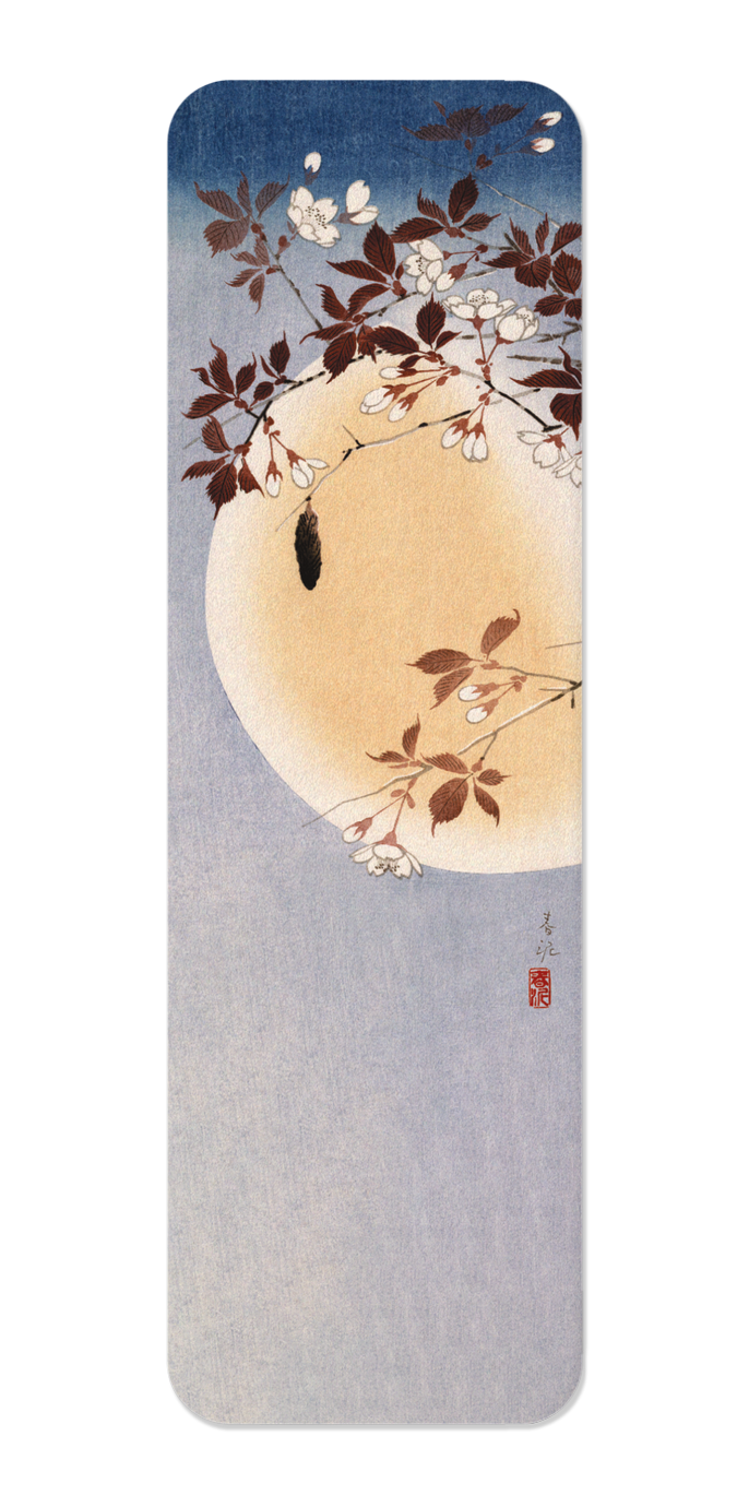 Ezen Designs - Blossoms and moon - Bookmark - Front