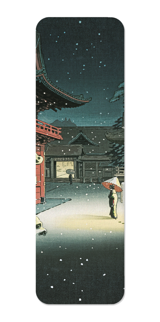 Ezen Designs - Nezu shrine in snow (1934) - Bookmark - Front