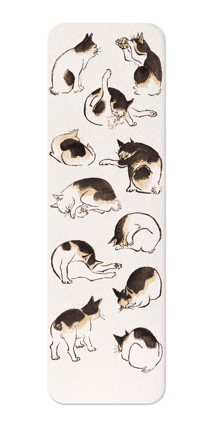 Ezen Designs - CATS (C.1830) BLACK - Bookmark - Front