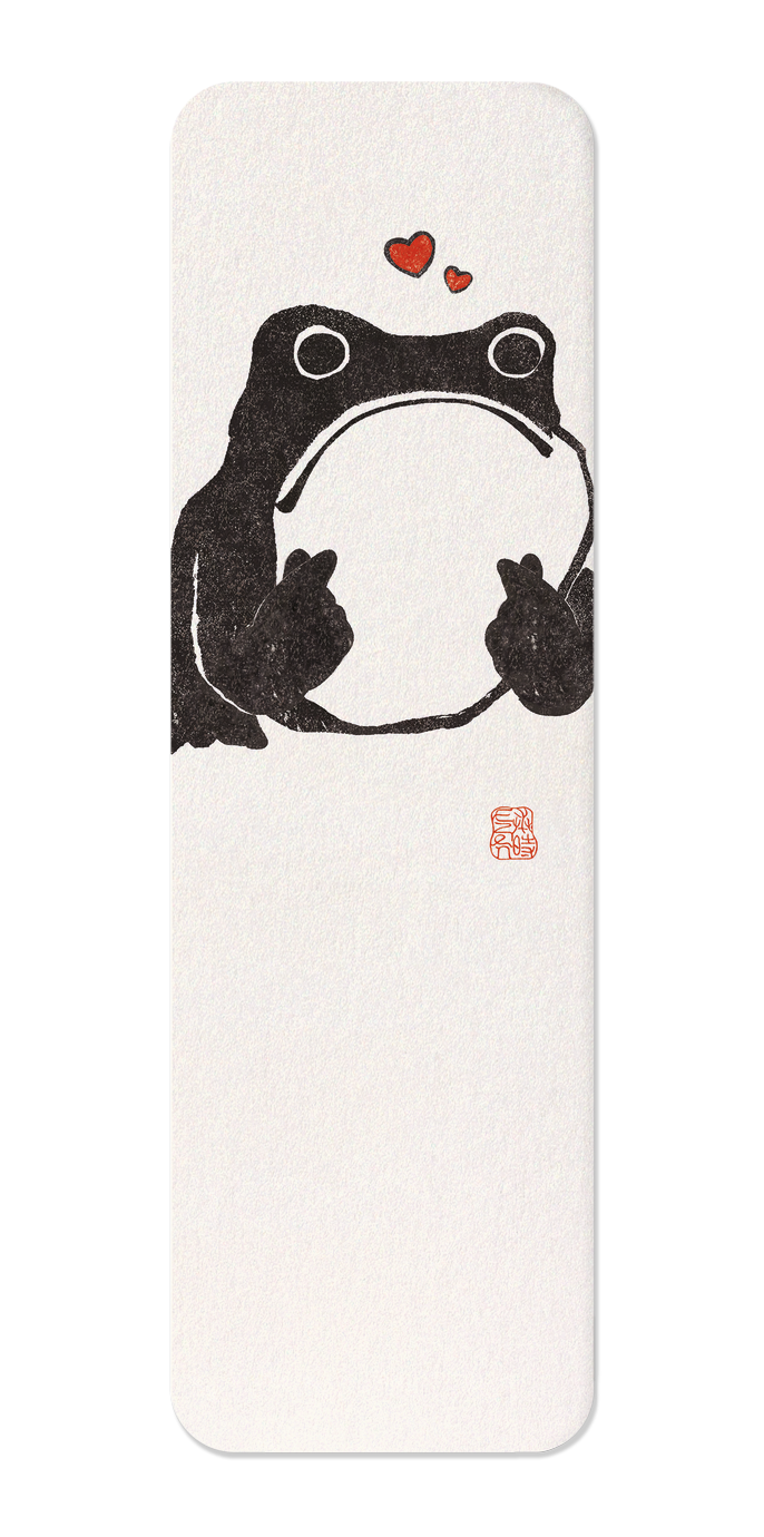 Ezen Designs - Korean Finger Heart Ezen Frog - Bookmark - Front