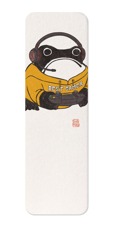 Ezen Designs - Gamer Ezen Frog - Bookmark - Front