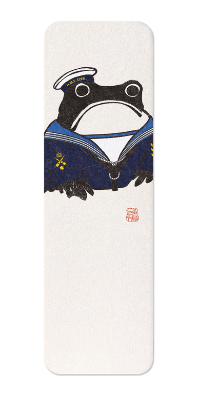 Ezen Designs - British Sailor Ezen Frog - Bookmark - Front
