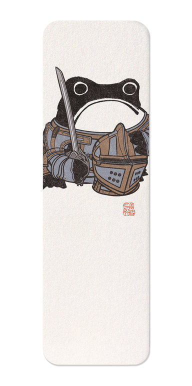 Ezen Designs - Knight In Armour Ezen Frog - Bookmark - Front