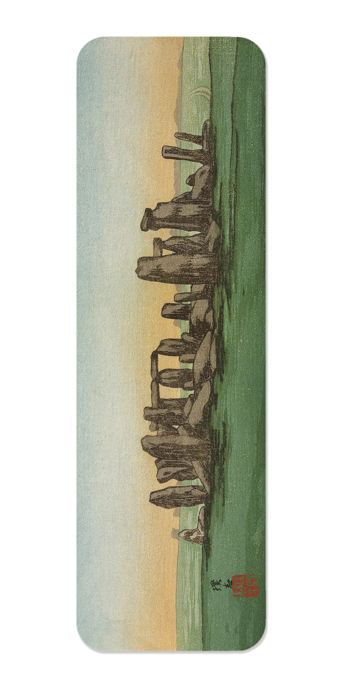 Ezen Designs - Stonehenge at dawn (c.1918) - Bookmark - Front