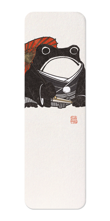 Ezen Designs - Japanese Male Ezen Frog - Bookmark - Front