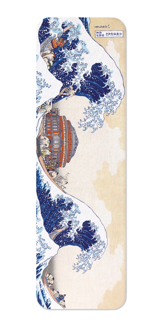 Ezen Designs - Great Wave of Sumo in London - Bookmark - Front