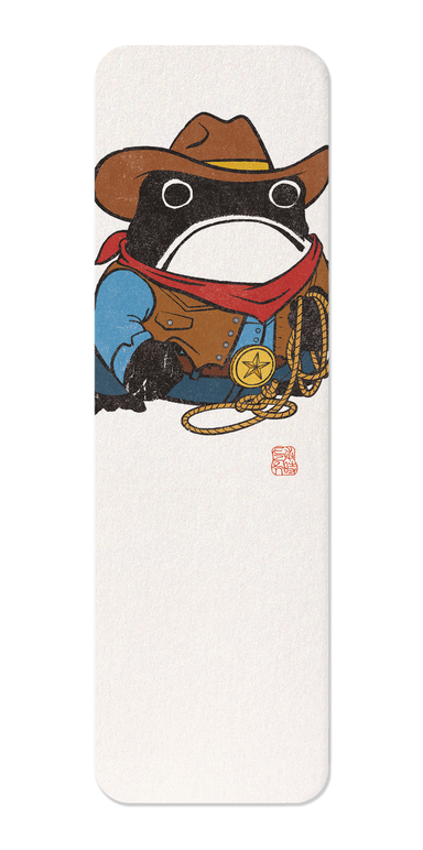 Ezen Designs - Cowboy Ezen Frog - Bookmark - Front