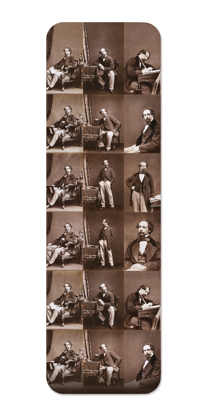 Ezen Designs - Photographs of Charles Dickens - Set A (1858) - Bookmark - Front