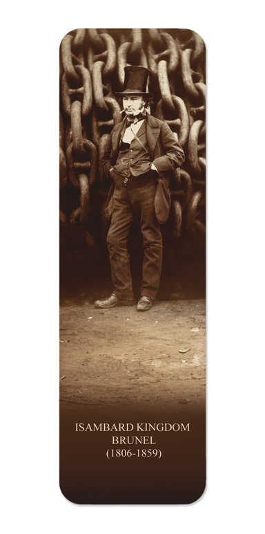 Ezen Designs - Brunel before the Launching Chains of the Great Eastern (1857) - Bookmark - Front