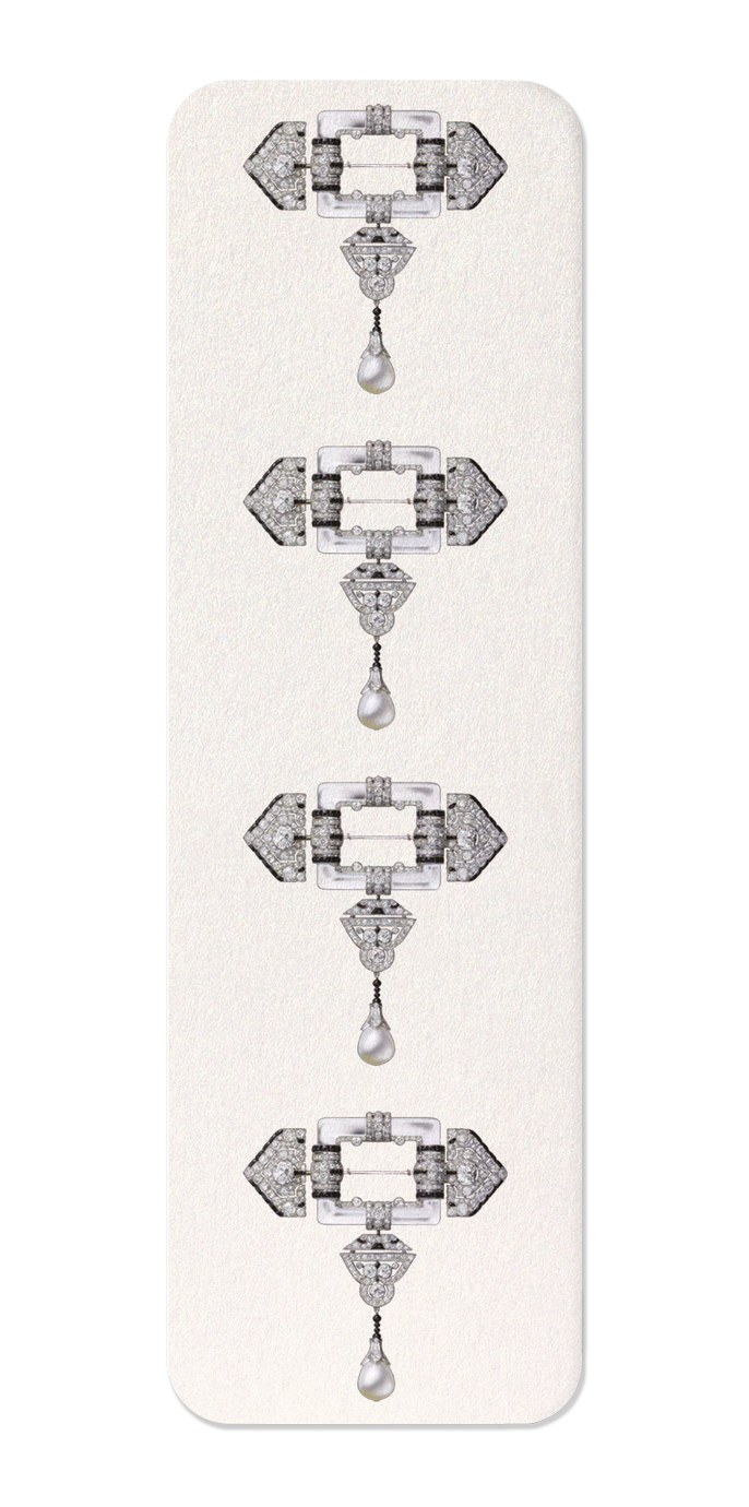 Ezen Designs - Cartier Brooch (1924) - Bookmark - Front