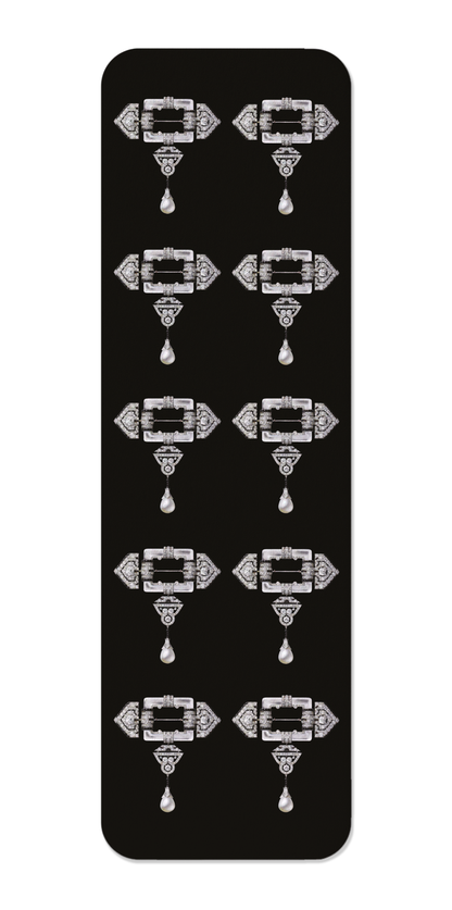 Ezen Designs - Cartier Brooch on Black (1924) - Bookmark - Front