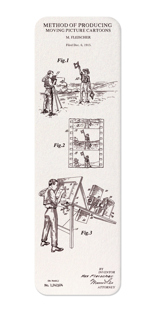 Ezen Designs - Patent of moving picture cartoons (1917) - Bookmark - Front