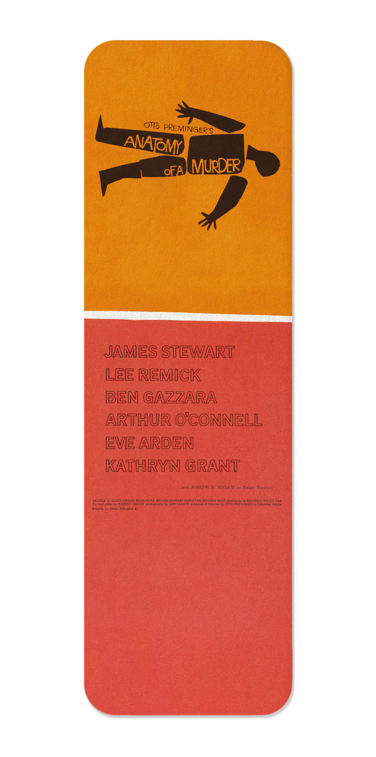 Ezen Designs - Anatomy of a murder (1959) - Bookmark - Front