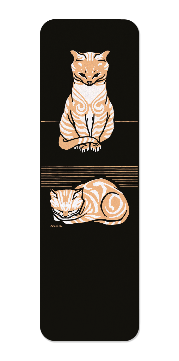 Ezen Designs - Sitting cat (1918) - Bookmark - Front