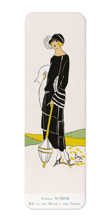Ezen Designs - Très Parisien - Black Dress (1923) - Bookmark - Front