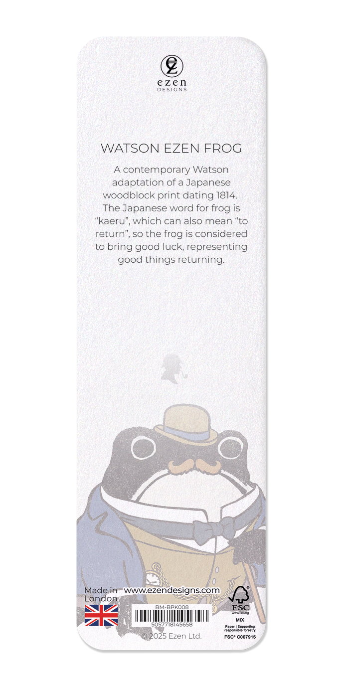 Ezen Designs - Watson Ezen Frog - Bookmark - Back