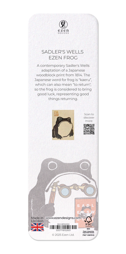 Ezen Designs - Sadler's Wells Ezen Frog - Bookmark - Back