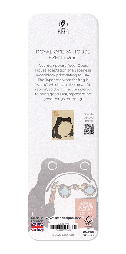 Ezen Designs - Royal Opera House Ezen Frog - Bookmark - Back