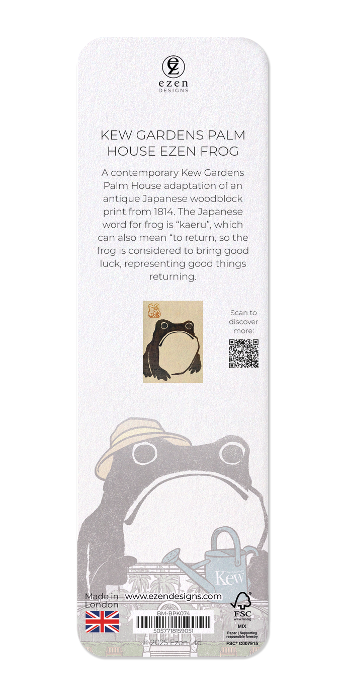 Ezen Designs - Kew Gardens Palm House Ezen Frog - Bookmark - Back