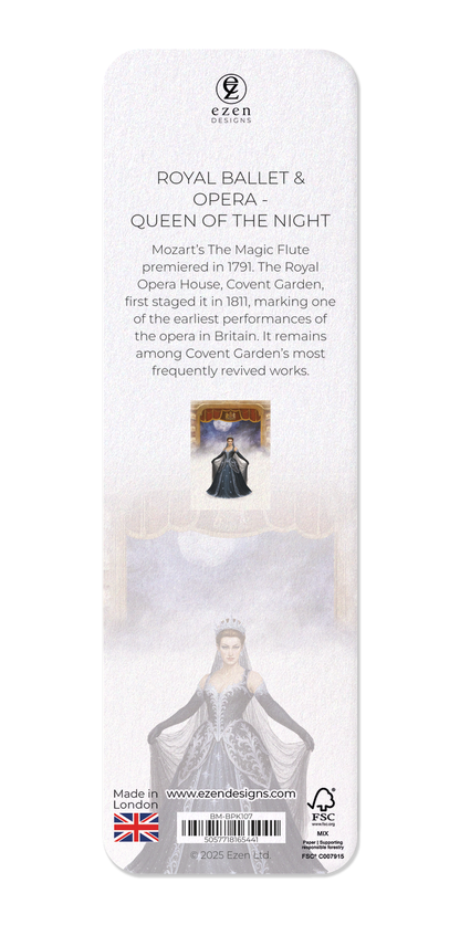 Ezen Designs - Royal Ballet & Opera - Queen of the Night - Bookmark - Back