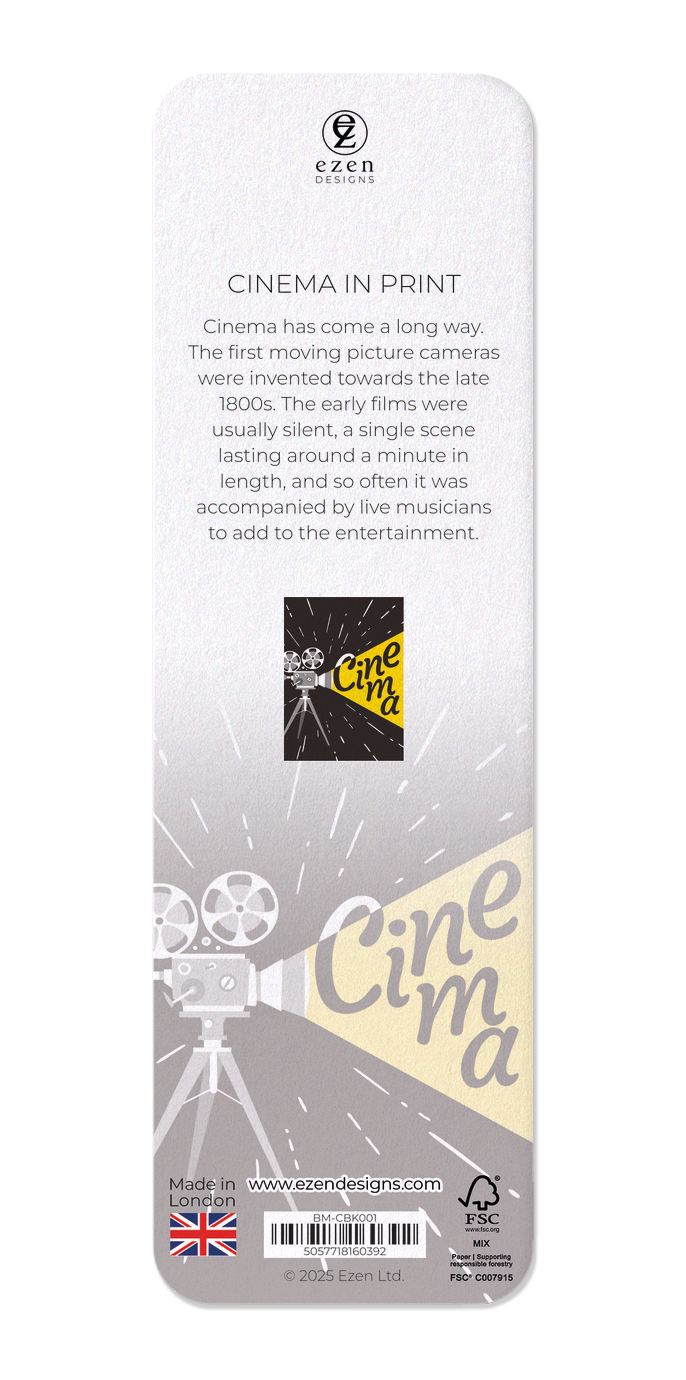 Ezen Designs - Cinema in print - Bookmark - Back