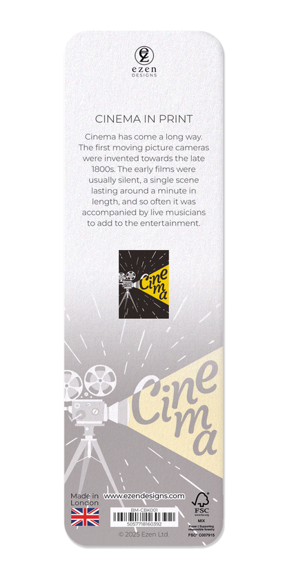 Ezen Designs - Cinema in print - Bookmark - Back