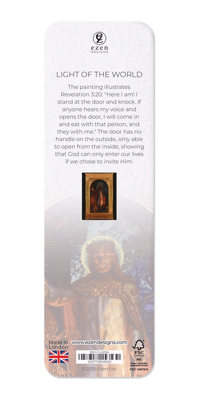 Ezen Designs - Light of the World - Bookmark - Back