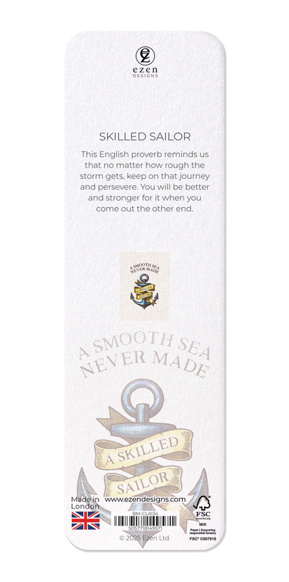 Ezen Designs - Skilled sailor - Bookmark - Back