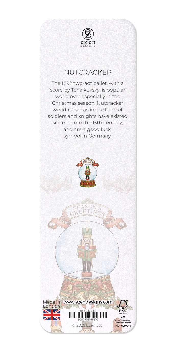 Ezen Designs - Nutcracker - Bookmark - Back