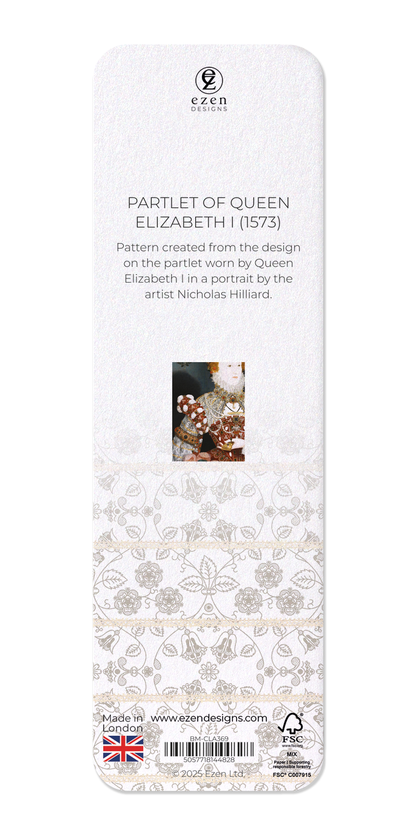 Ezen Designs - Partlet of Queen Elizabeth I (1573) - Bookmark - Back