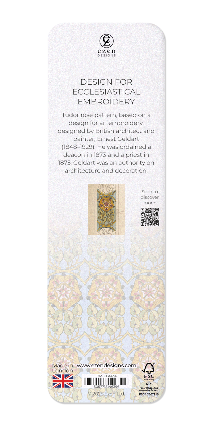 Ezen Designs - Design for Ecclesiastical Embroidery - Bookmark - Back