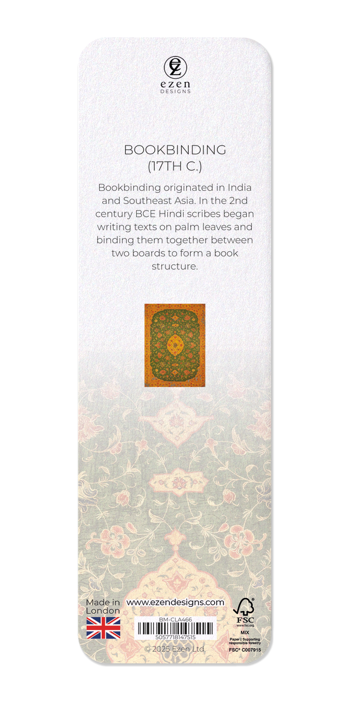Ezen Designs - Bookbinding (17th C.) - Bookmark - Back