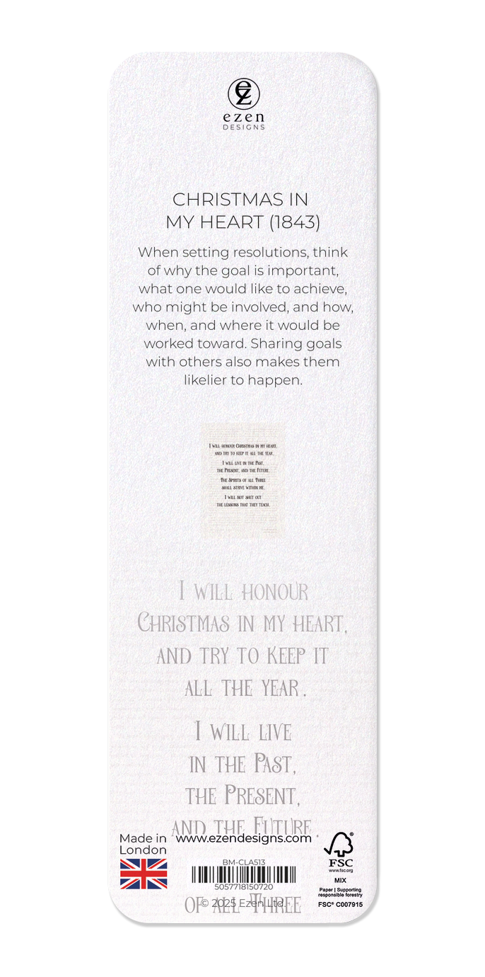 Ezen Designs - Christmas In My Heart (1843) - Bookmark - Back