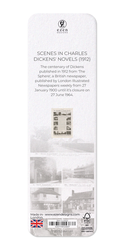 Ezen Designs - Scenes in Charles Dickens' Novels (1912) - Bookmark - Back