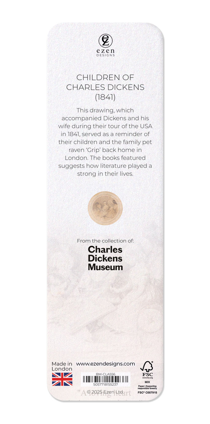 Ezen Designs - Children of Charles Dickens (1841) - Bookmark - Back