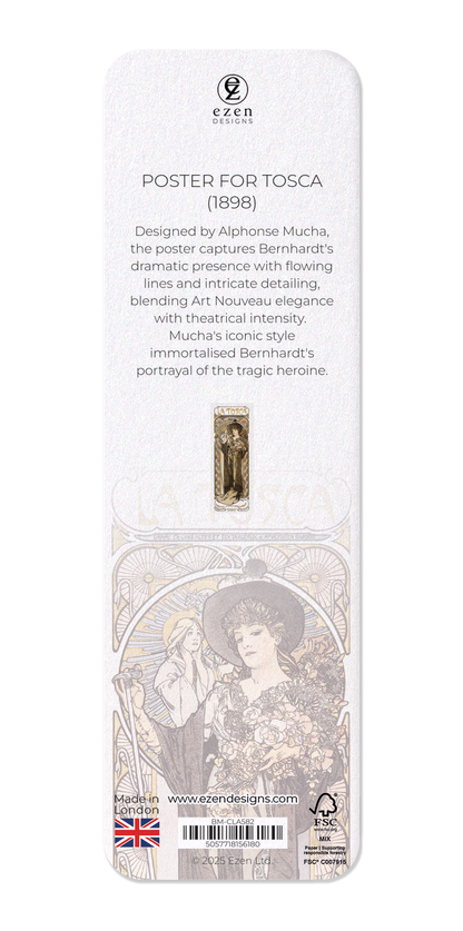 Ezen Designs - Poster for Tosca (1898) - Bookmark - Back
