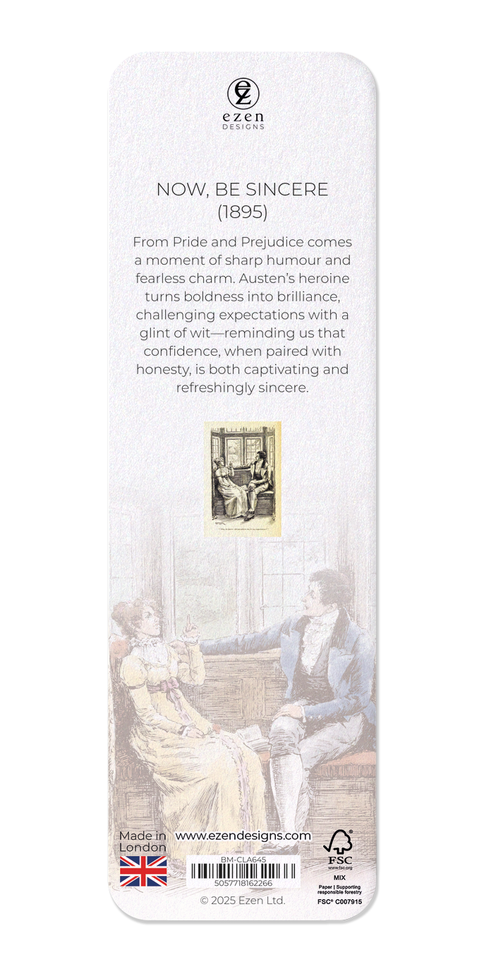 Ezen Designs - Now, be sincere (1895) - Bookmark - Back