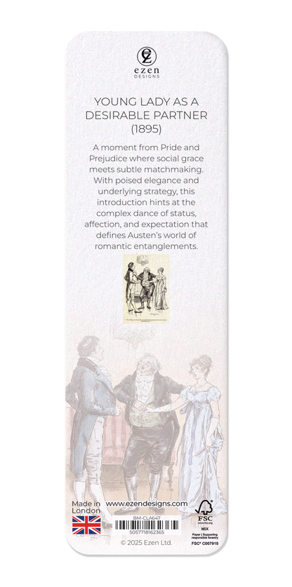 Ezen Designs - Young Lady as a Desirable Partner (1895) - Bookmark - Back