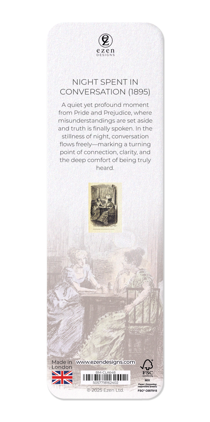 Ezen Designs - Night Spent in Conversation (1895) - Bookmark - Back