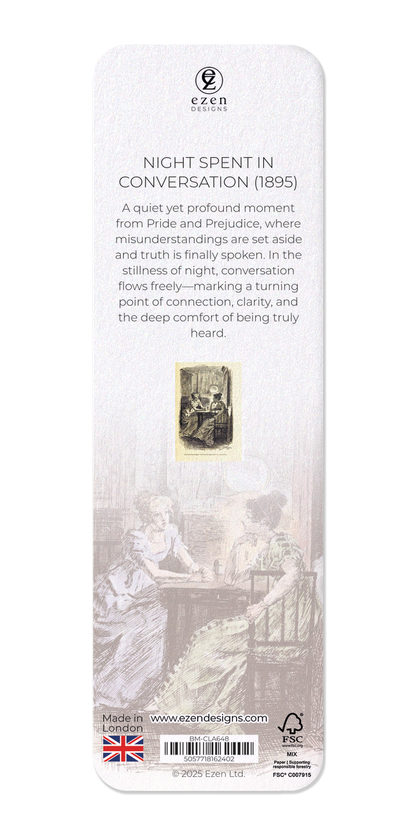 Ezen Designs - Night Spent in Conversation (1895) - Bookmark - Back