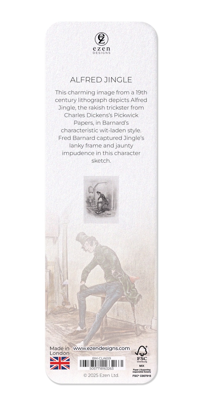 Ezen Designs - Alfred Jingle - Bookmark - Back