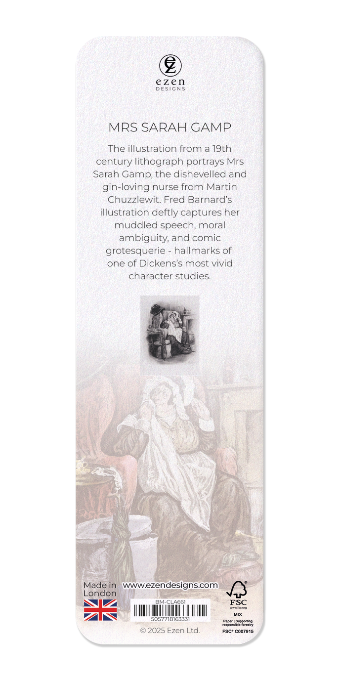 Ezen Designs - Mrs Sarah Gamp - Bookmark - Back