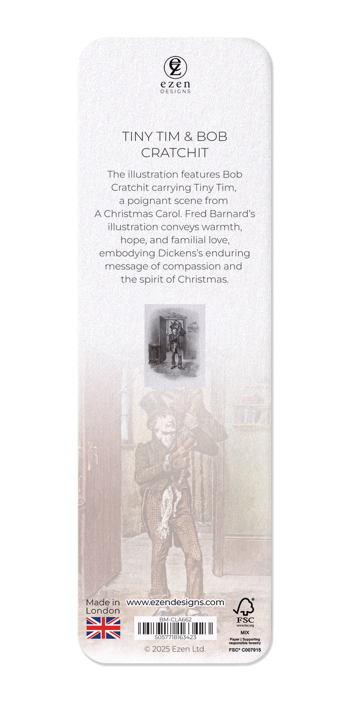 Ezen Designs - Tiny Tim & Bob Cratchit - Bookmark - Back