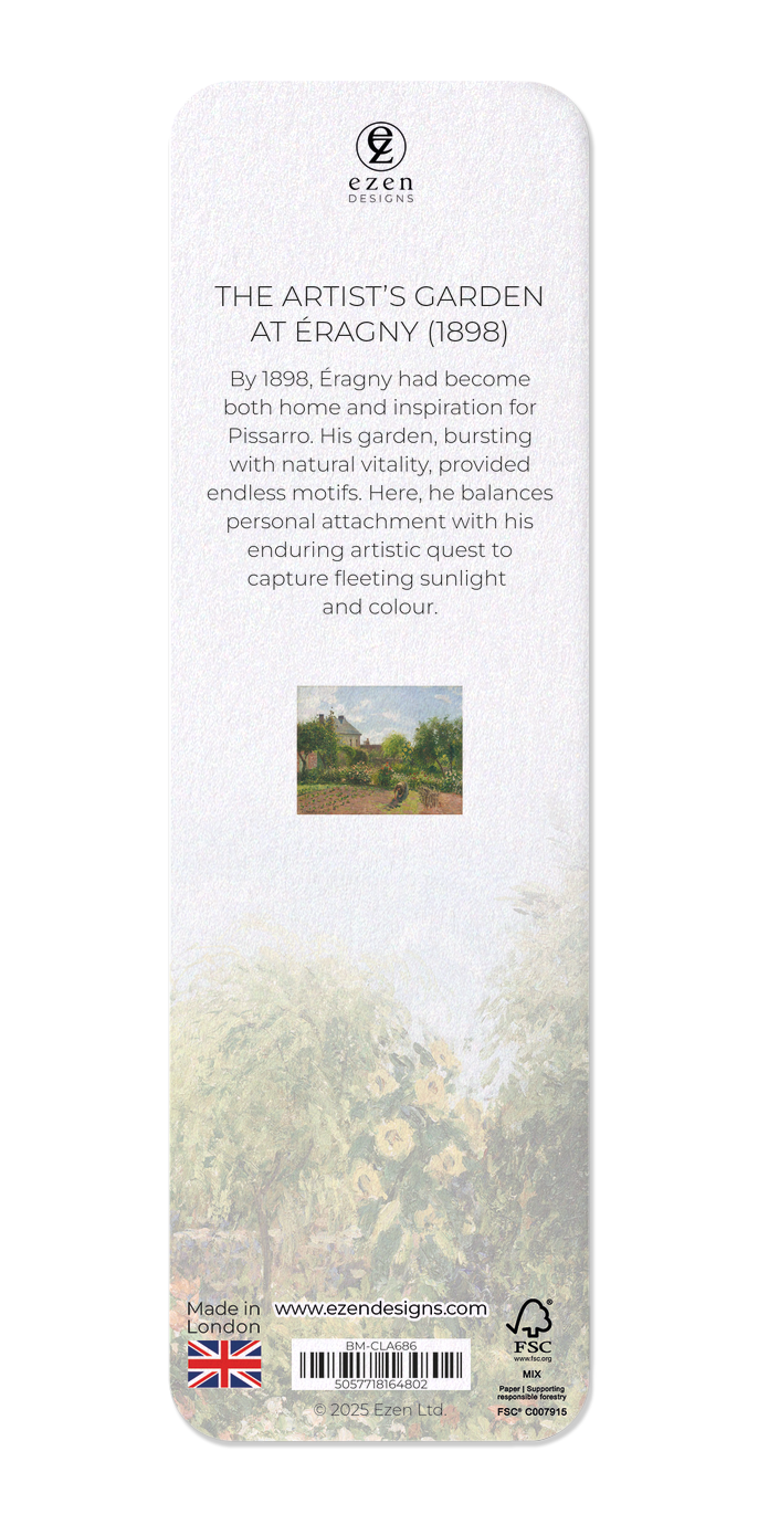 Ezen Designs - The Artist’s Garden at Éragny (1898) - Bookmark - Back