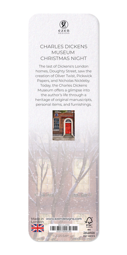 Ezen Designs - CHARLES DICKENS MUSEUM CHRISTMAS NIGHT - Bookmark - Back