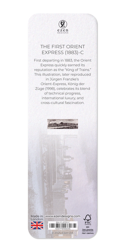 Ezen Designs - The First Orient Express (1883)-C - Bookmark - Back