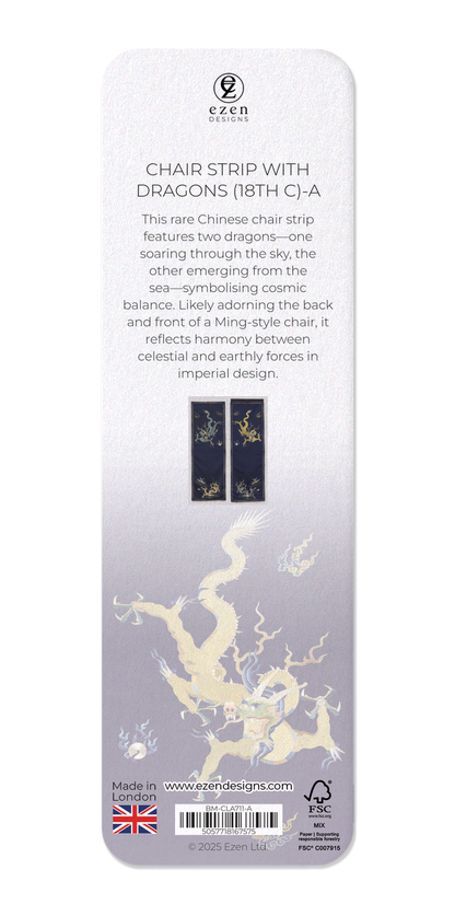 Ezen Designs - Chair Strip with Dragons (18th C)-A - Bookmark - Back