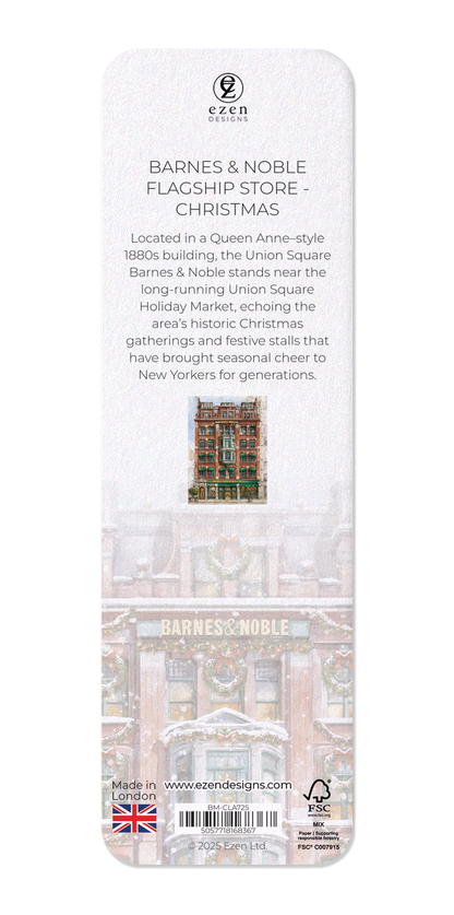 Ezen Designs - Barnes & Noble Flagship Store - Christmas - Bookmark - Back