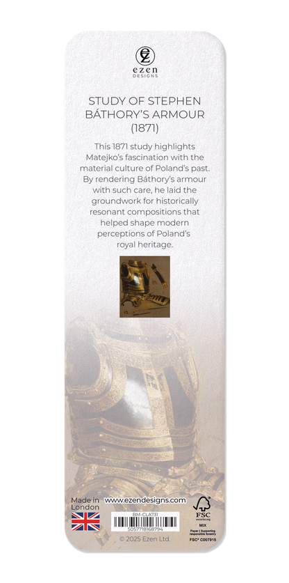 Ezen Designs - Study of Stephen Báthory’s Armour (1871) - Bookmark - Back